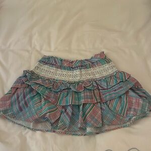 I’m selling a colorful Loveshackfancy skirt!